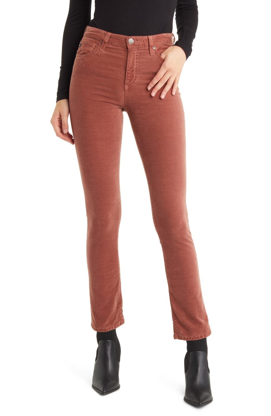 Ag Denim Jeans High Rise Dusty Blush Mari Jeans Size 27
